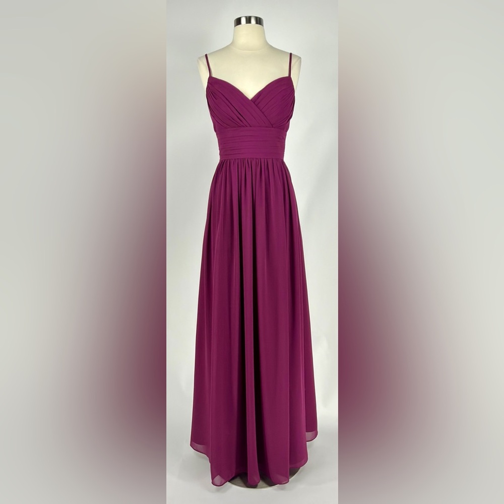 Bill Levkoff Women's Size 6 Sangria Chiffon Maxi Gown Whimsigoth Fairycore Dress